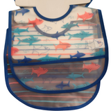 3 pack Feed Me Shark Baby Bibs