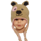 Handmade Crochet Puppy Dog Hat in Pink